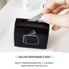 Beaupretty 2pcs Disposal Case Men Beard Razor Storage Box Iron Portable Blades Dispenser Container Home Barber Shop Blades Case view 3