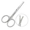 ayushicreationa Facial Hair Small Grooming Scissors For Men Women Eyebrow, Nose Hair, Mustache, Beard, Eyelashes, Ear Trimming Kit - Curved and Rounded Safety Tip Clippers For Hair Cutting(Pack_of_2) view 3