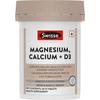 Swisse Magnesium, Calcium+D3 Australia's No.1 Magnesium Supplement - Supports Muscle Function, Energy & Bone Health (Manufactured In Australia) - 60 Tablets (1 Tablet Per Serving) view 1