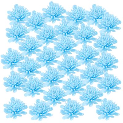 ARTIBETTER 100Pcs Aroma Set Flower Aromatherapy Diffuser Chrysanthemum Wicking Essential Oil Diffuser for Home or Office Blue