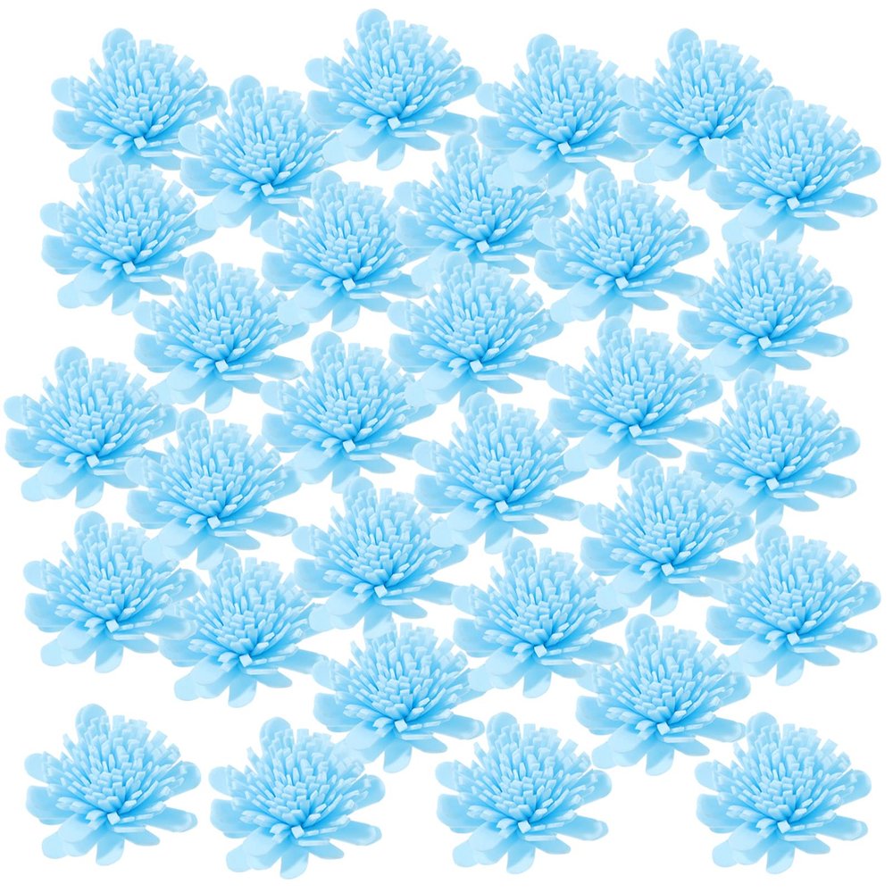 ARTIBETTER 100Pcs Aroma Set Flower Aromatherapy Diffuser Chrysanthemum Wicking Essential Oil Diffuser for Home or Office Blue