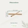 Arecana Natural Bamboo Straws | Eco-Friendly, Biodegradable & Reusable | Safe & Hygienic | Perfect for Puja Gatherings & Daily Use (Pack of 100) view 3