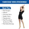 AccuSure Anti-Embolism Knee Length Stockings, Medical Compression, Open Toe for Varicose Vein (Small) view 3