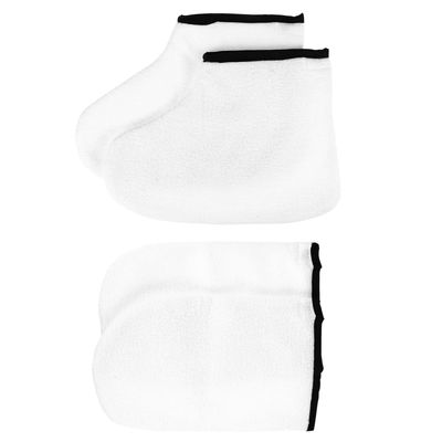 ARTIBETTER 2 Pairs Paraffin Wax Gloves for Hand and Feet Paraffin Wax Bath Gloves and Booties Moisturizing Gloves Foot Spa Cover for Women Girl