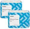 Amazon Brand - Solimo 3 Ply Toilet Paper Roll | 3840 Pulls | 160 Pulls X 24 Rolls | Soft and Highly Absorbent | 100% Natural Virgin Cellulose Fiber view 1