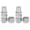 Compression Bulkhead, Smooth Safe Fitting Bulkhead Connector Convenient for Gas Pipes for Oil Pipes for General Purpose for Professional Use(10) view 2