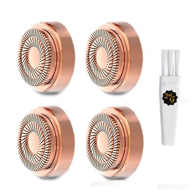 tuokiy Facial Hair Remover Replacement Heads, Generation 2 Double Halo, 4 Count (Not Fit Gen 1 Hair removal device)