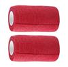 A-TAPE Self Adhesive Non Woven Bandage Wrap  10 cm X 4.5 m Breathable Self Adherent Wrap for Pets - Athletic Elastic Cohesive Bandage for Sports Injury: Ankle, Knee & Wrist Sprains(Pack Of 2) - Red view 1