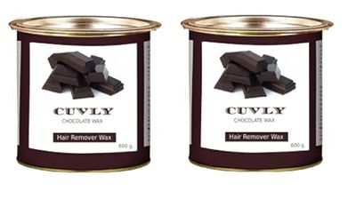 CUVLY Women Waxing Kit Cream Wax Waxing Hair Removal Wax White Chocolate 600 G + 600 G (Pack Of 2) Strip 70 Pecs + Knife Wax Combo Kit (Chocolate Wax Only)