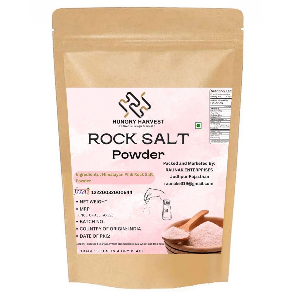 Hungry Harvest Himalyan Pink Rock Salt Powder 100 Gram