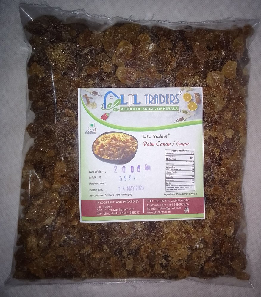 LJL Traders Diabetes-Free Sugar / Panang Kalkandu / Organic Palm Candy / Natural Panam Kalkandam / / taad cheeni - 2 kg