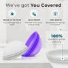 CareCup Menstrual Disc - Set of 2 Reusable Period Discs - Premium Design with Soft, Flexible, Medical-Grade Silicone + 1 Storage Bag (2 Large Discs) view 2