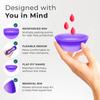 CareCup Menstrual Disc - Set of 2 Reusable Period Discs - Premium Design with Soft, Flexible, Medical-Grade Silicone + 1 Storage Bag (2 Large Discs) view 3