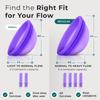 CareCup Menstrual Disc - Set of 2 Reusable Period Discs - Premium Design with Soft, Flexible, Medical-Grade Silicone + 1 Storage Bag (2 Large Discs) view 4