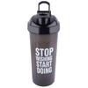 AV Brands Gym Shaker Bottle BPA Free Stop Wishing Start Doing Bottle 700 ml Shaker (Black) view 1