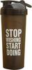 AV Brands Gym Shaker Bottle BPA Free Stop Wishing Start Doing Bottle 700 ml Shaker (Black) view 2