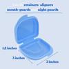 Genco Dental Denture Case, Denture Box with Strainer, Night Cleaner Denture Bath Box for Retainer, Mouthguard, False Teeth, and Denture Cleaning (Blue) view 3