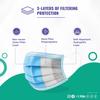 Medohealthy 3 Ply Disposable Cotton Face Masks (Pack of 400, Blue) for Unisex with Nose Pin BIS, (ISI) Certified Mask with Melt Blown Layer view 4
