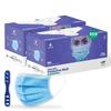 Medohealthy 3 Ply Disposable Cotton Face Masks (Pack of 200, Blue) for Unisex with Nose Pin BIS, (ISI) Certified Mask with Melt Blown Layer view 1