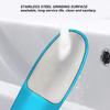 Callus Removal File, Convenient To Use Pedicure Care Drain Bottom Support with ABS Handle for Home(Bright navy) view 4