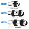 10 Pieces Finger Splints Metal Padded Finger Support Finger Stabilizer with Soft Foam Interior and Loop Straps for Adults and Children, 3 Sizes (Black) view 3