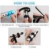 10 Pieces Finger Splints Metal Padded Finger Support Finger Stabilizer with Soft Foam Interior and Loop Straps for Adults and Children, 3 Sizes (Black) view 4