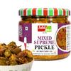 Add me Traditional Mixed Veg Pickle 300gm | Home made Mixed Supreme Mango Chilli Lemon Carrot ker Ginger karonda lasoda Fruit Pickle Glass Pack view 1
