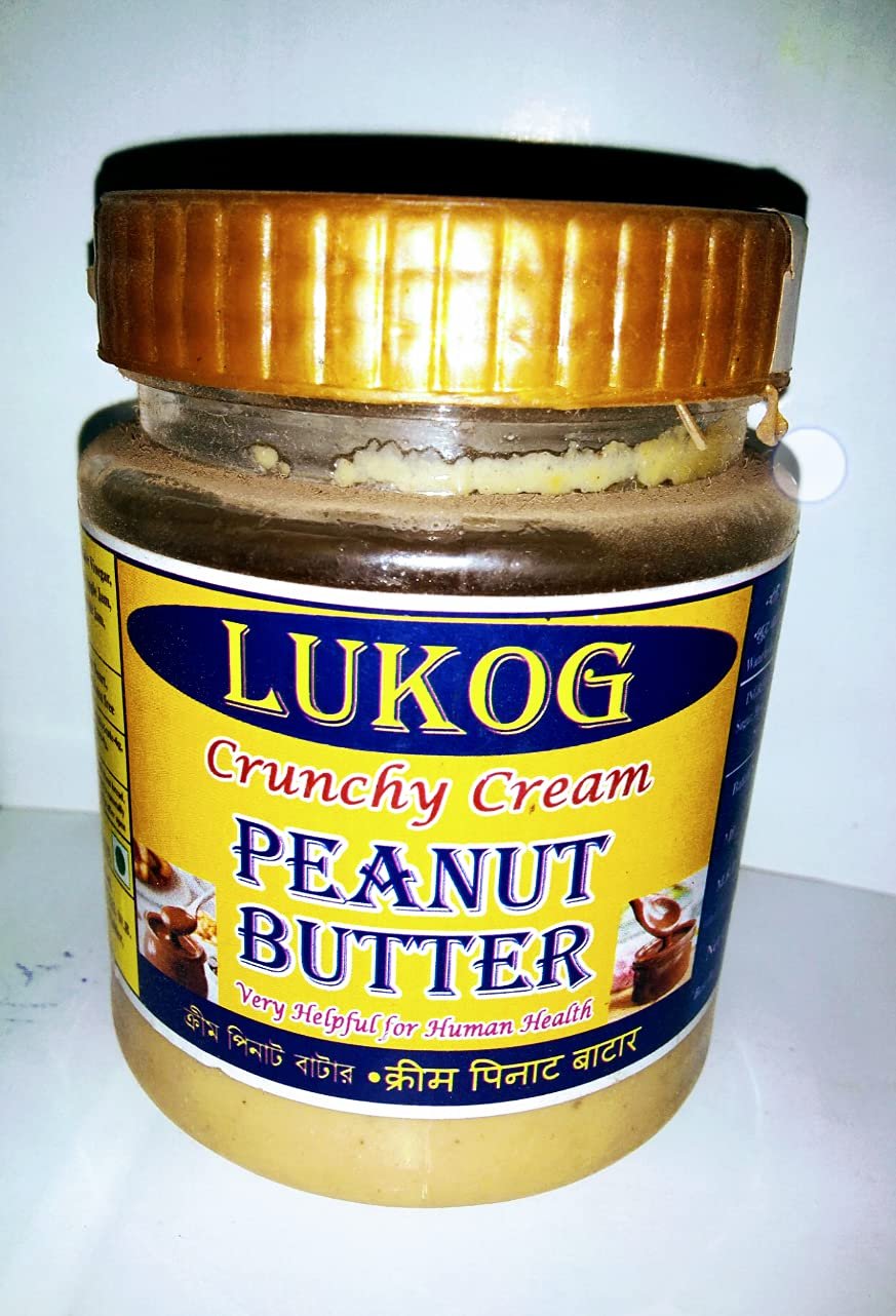 Lukoog Crunchy Cream Peanut Butter 250g, Best Peanut Butter in India,100% Roasted Peanut, Very Testy & Very Helpful for Human Health,It must be your choice,if do not like it,can return it