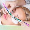 6 Pieces Eyelash Extension Tweezers, Straight and Curved Tip Stainless Steel Tweezers Nippers Volume Lash Tweezers for Eyelash Extensions False Lash Application Tools (Laser) view 2