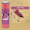 Cema Hard Wax Beans,Hair Removal Full Body Brazilian Bikini Beads for Stripless Body Waxing at Home with free spatula, 400 gms Jar (400 Grams, Rose) view 3