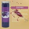 Cema Hard Wax Beans,Hair Removal Full Body Brazilian Bikini Beads for Stripless Body Waxing at Home with free spatula, 400 gms Jar (400 Grams, Lavender) view 3