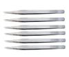 Aadvay Enterprises ESD Stainless Steel Non-Magnetic Tweezers, Heavy Duty for Electronic Repair & Personal Care [Set of 6] view 1