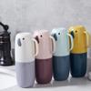 ARTIBETTER 4pcs Portable Travel Toothbrush Case 3 in 1 Toothbrush Toothpaste Cup Holder Travel Case for Travel, Business, Home, Camping, School view 3