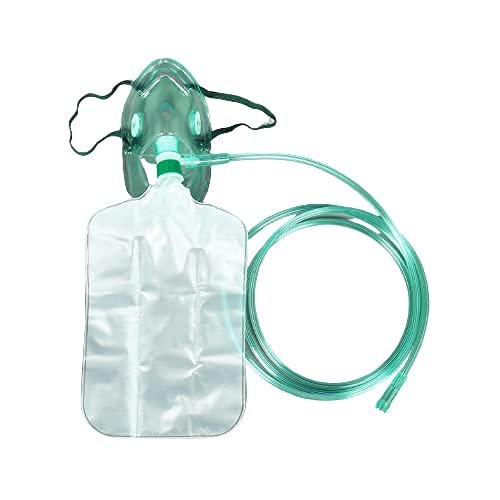 CROWN Adult High Concentration Oxygen Mask (Non-Rebreathing Face Mask) Pack of 1