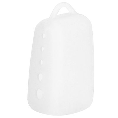 Silicone Toothbrush Covers, Electric Manual Toothbrush Head Cover Case Protector Cap with Back Hole for Home Travel Camping, Toothbrush Tag Gift for Families Five Colors for Choose(White)