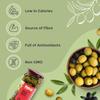Neo Pitted Green Olives 360g I Low Fat Ready-to-Eat Healthy Snack, Source of Fibre, No Added Preservatives (Pack of 1) view 3