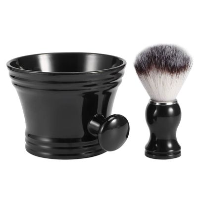 Barber Cleaning Brush, Thick Texture Easy to Store Shaving Soap Bowl for Friends
