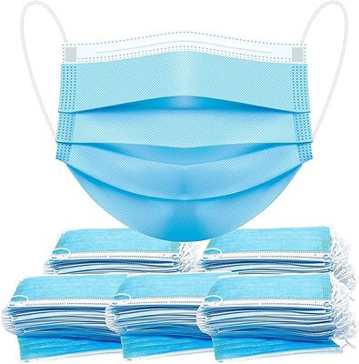 GIRIRAJ MART 3 Ply Disposable Face Mask Non Woven Mask with Triple Filtration with Nose clip (100Pcs)