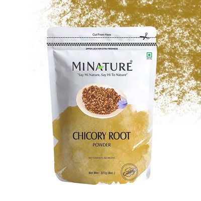 mi nature Chicory Root Powder | Cichorium intybus | Blue Daisy/Dandelion/Sailors | Coffee Alternative, Acid Free, Caffeine Free | 100% Natural powder | from India.| 227g (8 oz.)