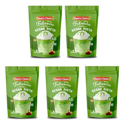 Mom's Choice Mix Kesar Pista Falooda - 200 gm Pack of -5