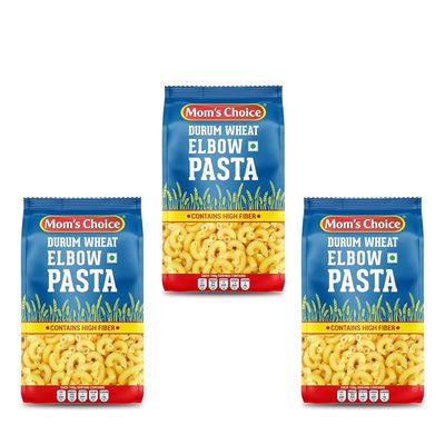 Mom's Choice Macaroni Elbow Pasta - 400 gm Pack of -3