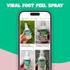 FREEMAN Beauty Flirty Feet Instant Peeling Foot Spray, Coconut and Aloe, Blue, 4 Fl Oz view 2