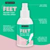 FREEMAN Beauty Flirty Feet Instant Peeling Foot Spray, Coconut and Aloe, Blue, 4 Fl Oz view 3