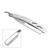 ClubBeauty Barber Stainless Steel Straight Edge Barber Razor Folding Shaving Shaver Without Blade for Men view 3