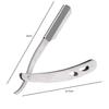 ClubBeauty Barber Stainless Steel Straight Edge Barber Razor Folding Shaving Shaver Without Blade for Men (Pack of 2) view 2