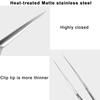 MUZE Professional Facial Milia Removal and Whitehead Pointed Tweezers - Precision Sharp Needle Nose Tool for Blackhead ,Pimple Popper & Fat Particles Remover - Zit and Pimple Acne Removal view 4