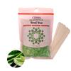 Cema Brazilian Professional Hair Removal Hard Film Hot Wax Beans for Stripless Body Waxing at Home with free spatula, Aloe Vera 100 gms (by Doberyl) view 1