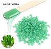 Cema Brazilian Professional Hair Removal Hard Film Hot Wax Beans for Stripless Body Waxing at Home with free spatula, Aloe Vera 100 gms (by Doberyl) view 4