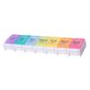 ARTIBETTER 7 Days Pill Organizer Portable Pill Case Mini 7 Days Vitamin Box Container Weekly Rainbow Medicine Planner for Daily Fish Oil Supplements Prescription Medication view 1