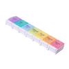 ARTIBETTER 7 Days Pill Organizer Portable Pill Case Mini 7 Days Vitamin Box Container Weekly Rainbow Medicine Planner for Daily Fish Oil Supplements Prescription Medication view 2